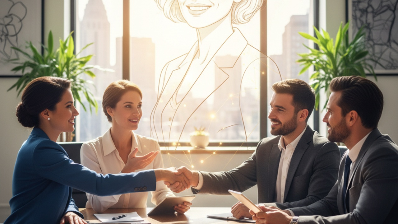 Mastering Modern Business Etiquette How Professionals Navigate Workplace Interactions with Confidence illustration