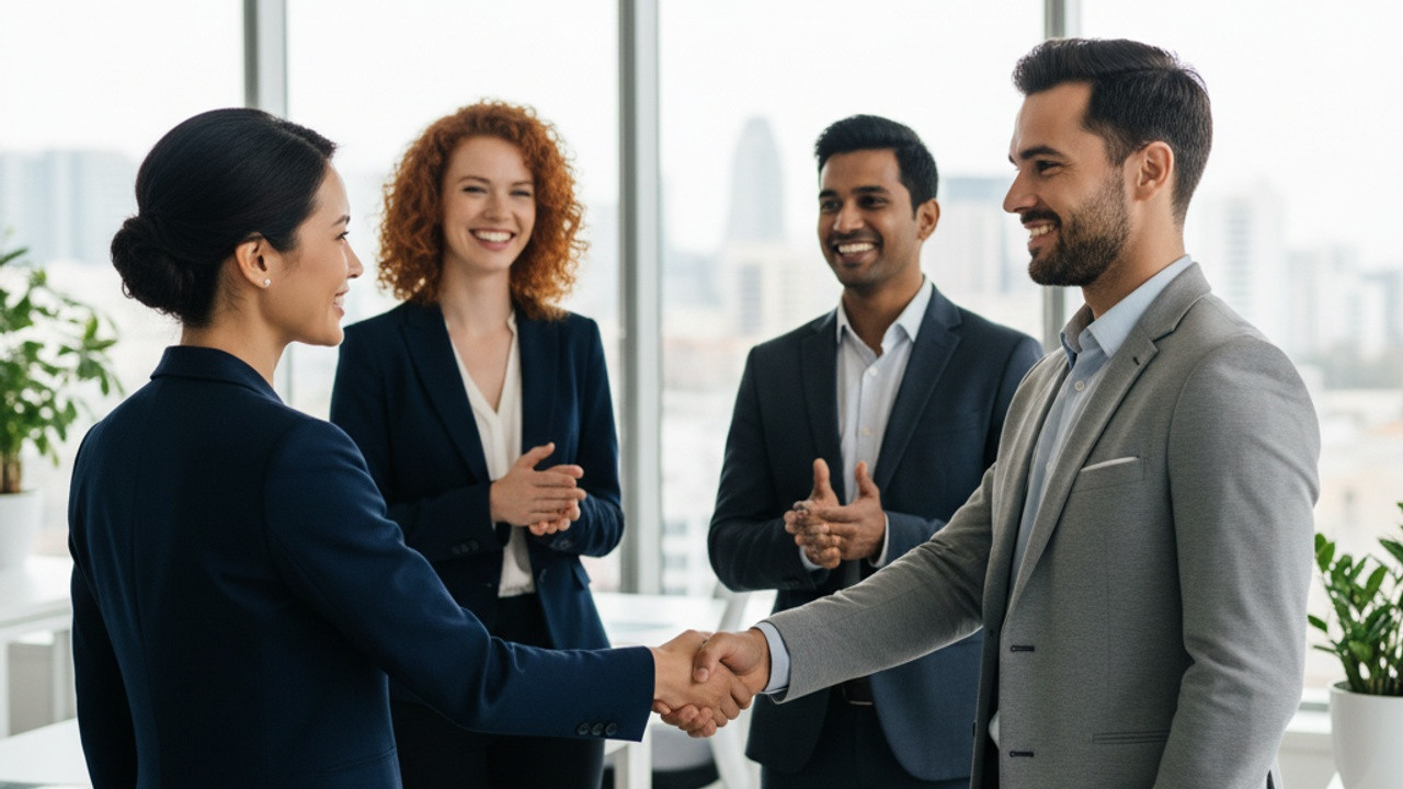 Jak Skutecznie Się Przywitać w Biznesie Profesjonalne Wskazówki i Dobre Maniery dla Sukcesu illustration