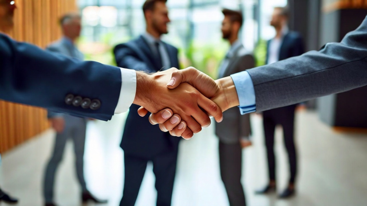 Kto Pierwszy Podaje Rękę w Biznesie - Zasady Etykiety Biznesowej illustration