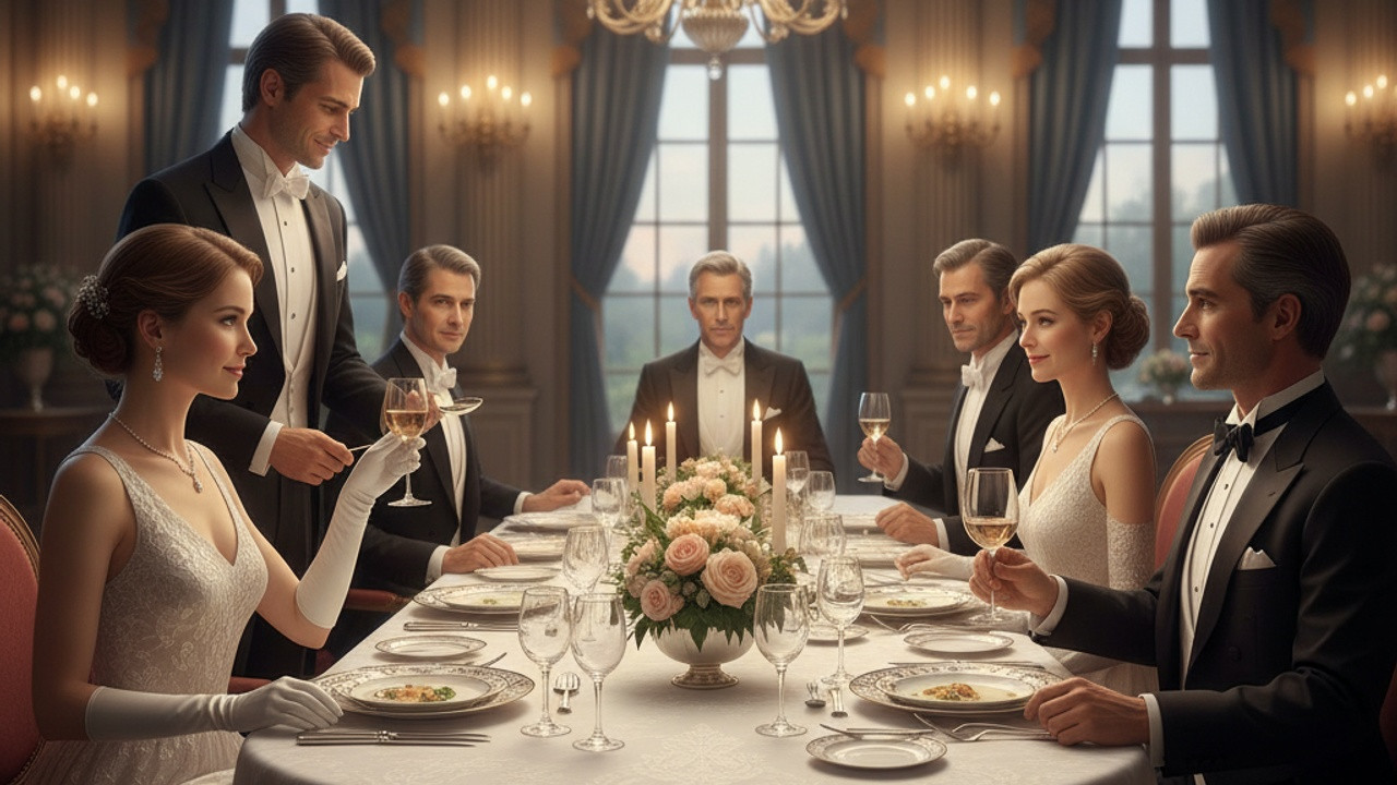 Kurs Dobrych Manier: Jak Elegancko Poruszać Się w Towarzystwie illustration