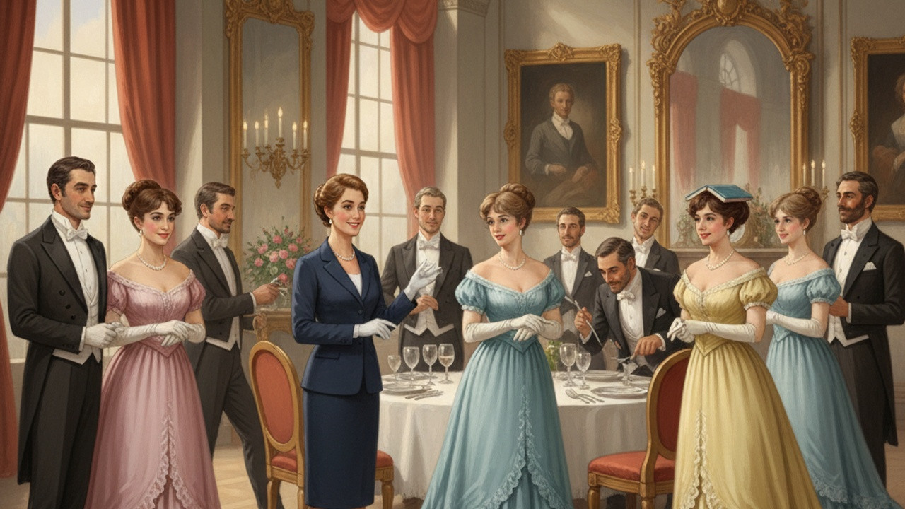 Kurs Dobrych Manier: Jak Opanować Sztukę Eleganckiego Zachowania illustration